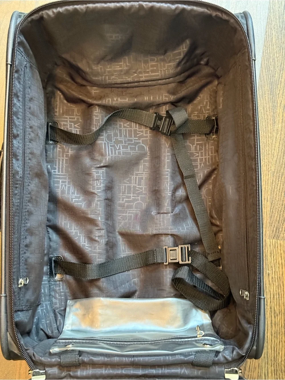 Diane Von Furstenberg DVF Black monogram Luggage 25” Carry-On suitcase